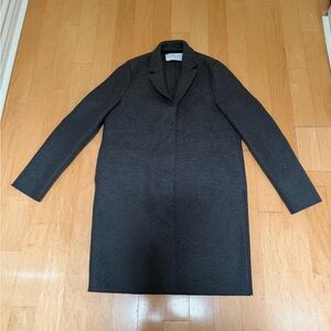 Harris Wharf London Gray Women's Wool Coat - Size 4-6